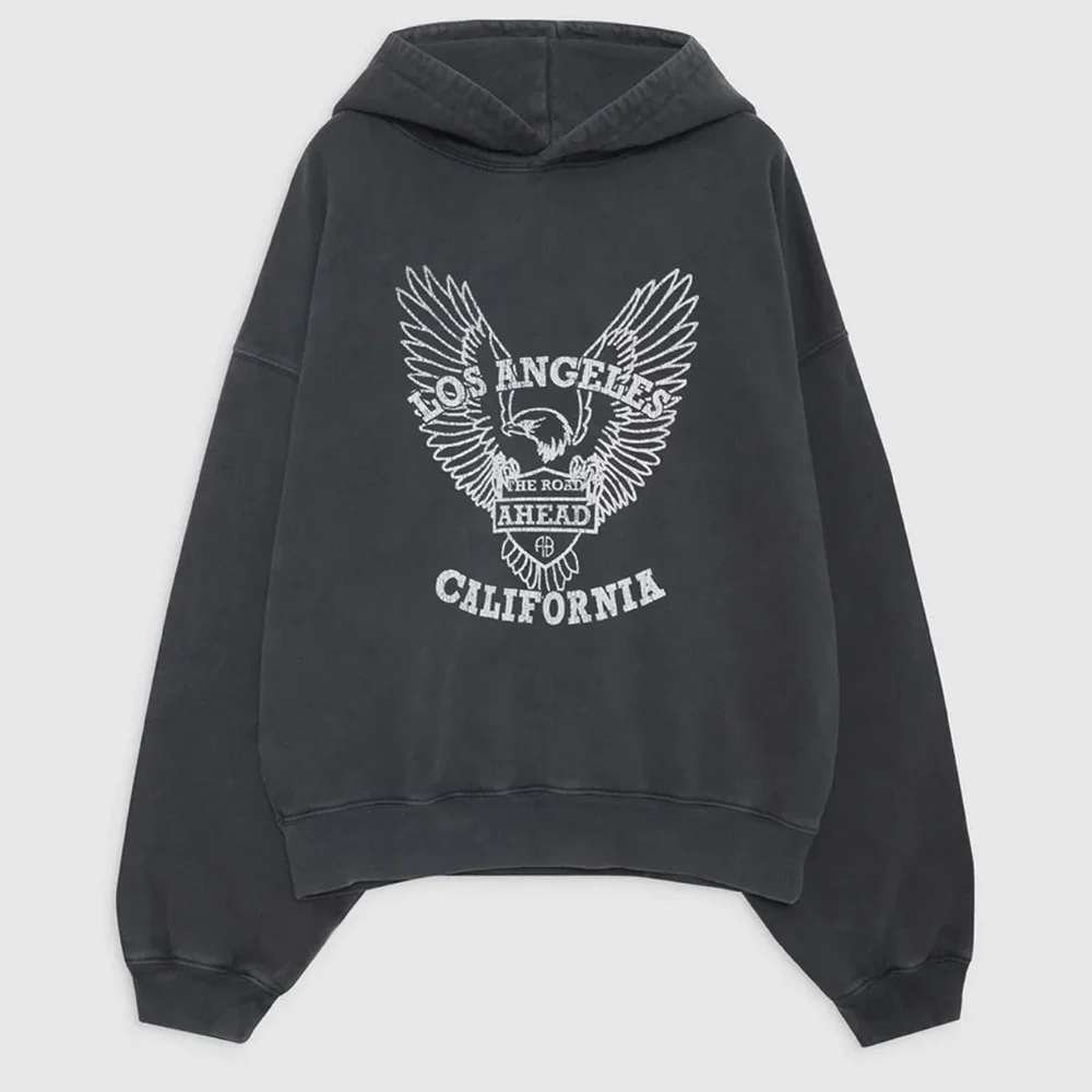 Anine Bing Black Graphic Hoodie - Picture 2 of 7